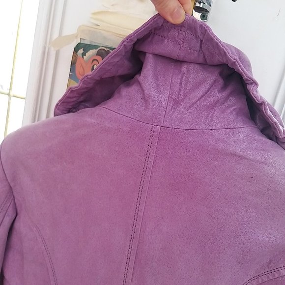 Danier Leather Jacket  Metallic Sheen 3XS  (XXXS) - Picture 6 of 15